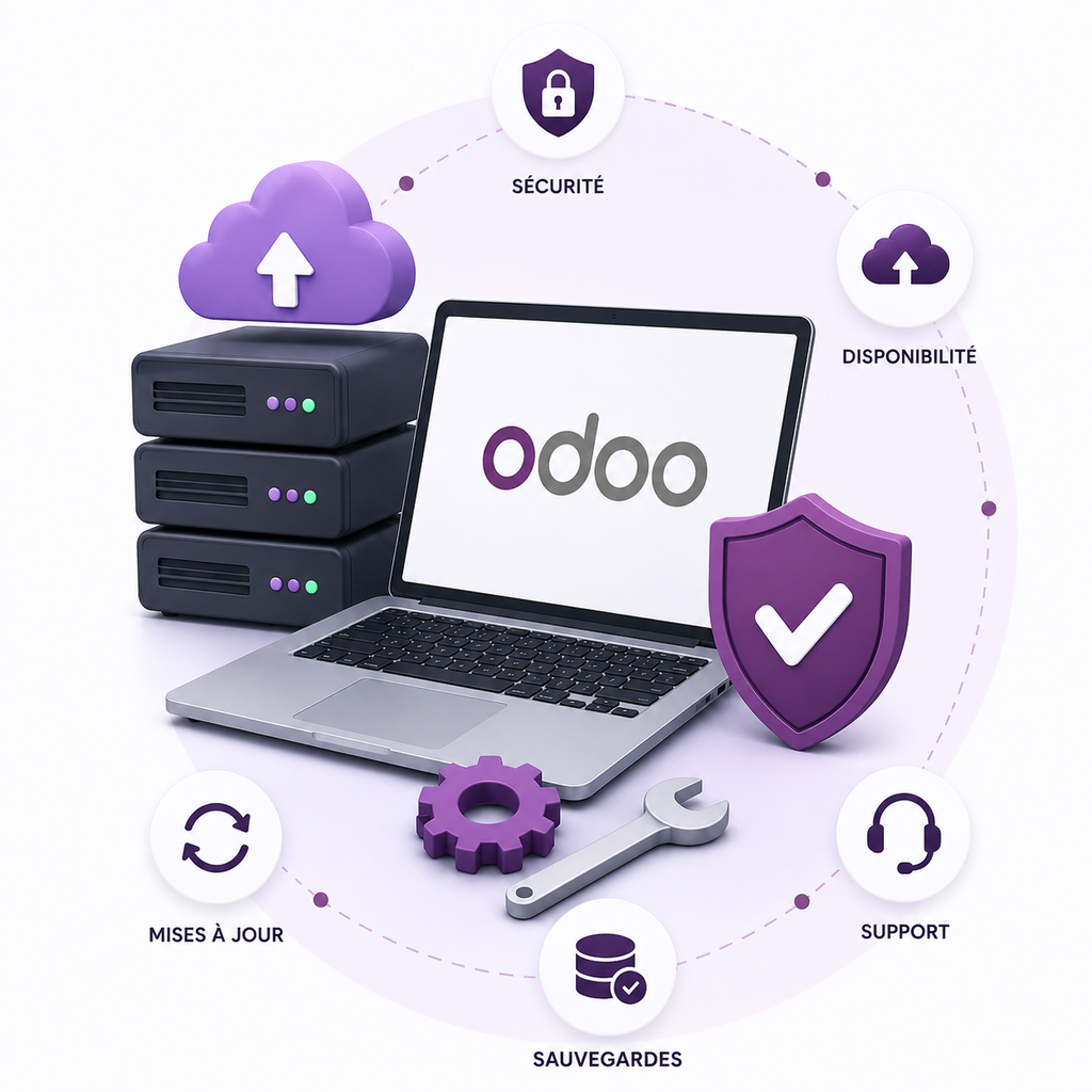 Abonnement - Hébergement et Entretien Odoo (mensuel)